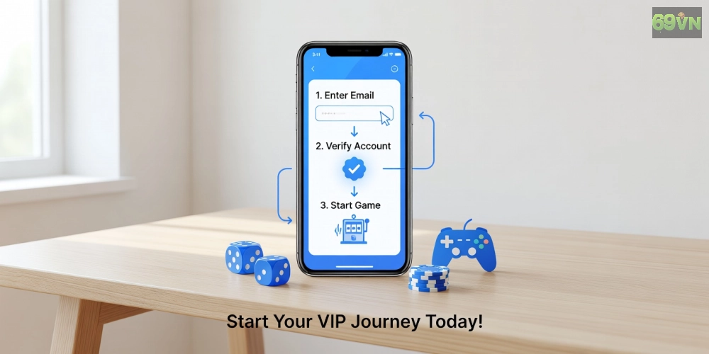 Hướng dẫn từng bước đăng ký và chơi nổ hũ vip 69vn an toàn