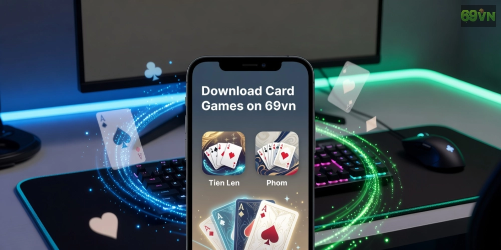 Minh họa giao diện tải game bài 69vn với các tựa game phổ biến
